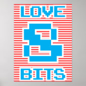 Poster Love 8 bits (Devant)