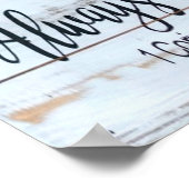 Poster Love Always Trusts Rustic Metal (Coin)