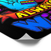 Poster Love Always Wins ASL Deaf Aware Gay Pride LGB (Coin)