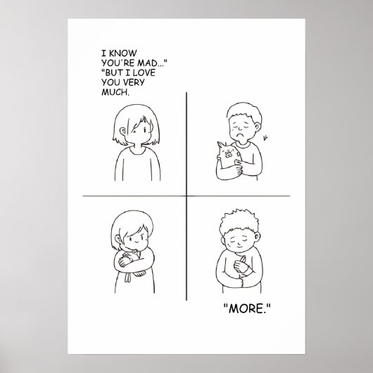 Poster Love and Affection bande dessinée (Devant)