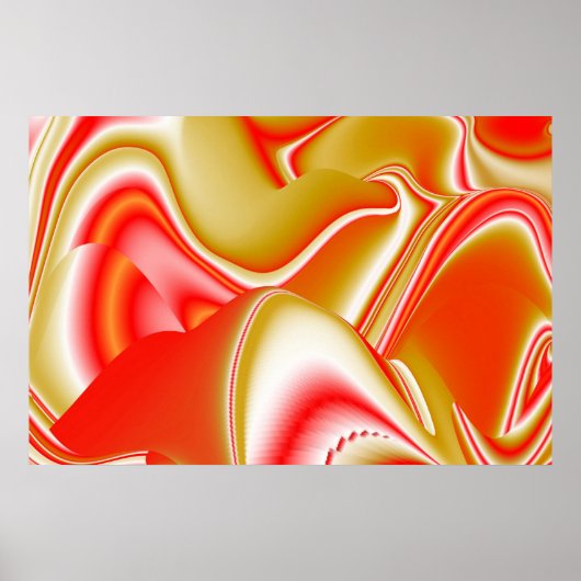 Poster Love and Gold Abstrait 3D Rainbowart (Devant)
