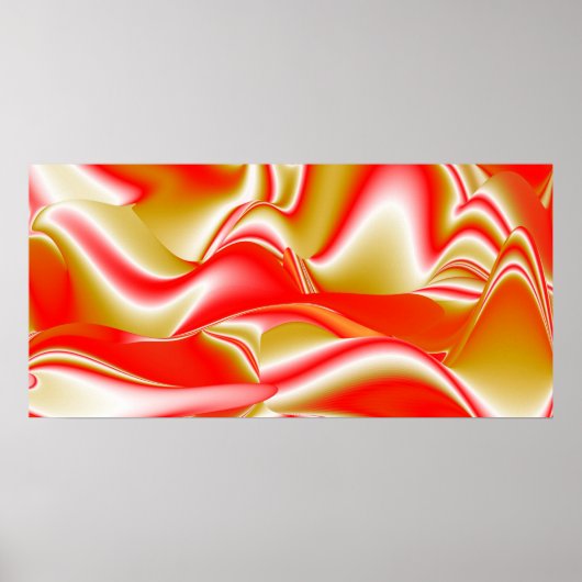 Poster Love and Gold Abstrait 3D Rainbowart (Devant)