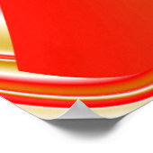 Poster Love and Gold Abstrait 3D Rainbowart (Coin)