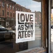 Poster Love As Strategy - Typography Print | Wall Art