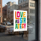 Poster Love As Strategy - Typography Print | Wall Art