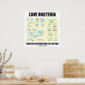 Poster Love Bactéries Distributeurs Prolifiques De Cultur (Cuisine)