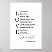 Poster Love Bible Verse Wall Art (Devant)