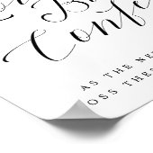 Poster Love Birds Confetti Seeds Calligraphy Wedding Sign (Coin)