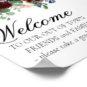 Poster Love Bloom | Rustic Floral Out Town Panneau d'invi (Coin)