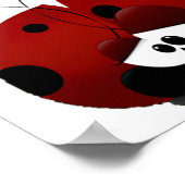 Poster Love Bug Ladybug Mignon Dessin Animé Saint Valenti (Coin)