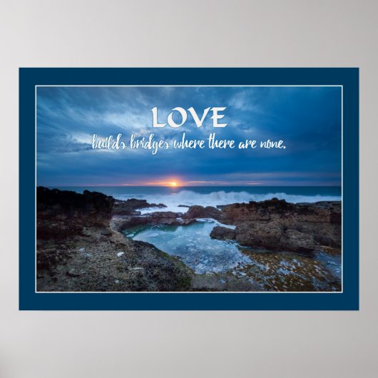 Poster Love Builds Bridges (Devant)
