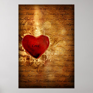 Poster Love Conquers All (Heart Art Poster)