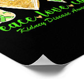 Poster Love Cure Green Ribbon Sensibilisation à la maladi (Coin)