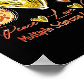 Poster Love Cure Multiple Sclerosis Sensibilisation Orang (Coin)