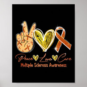 Poster Love Cure Multiple Sclerosis Sensibilisation Orang