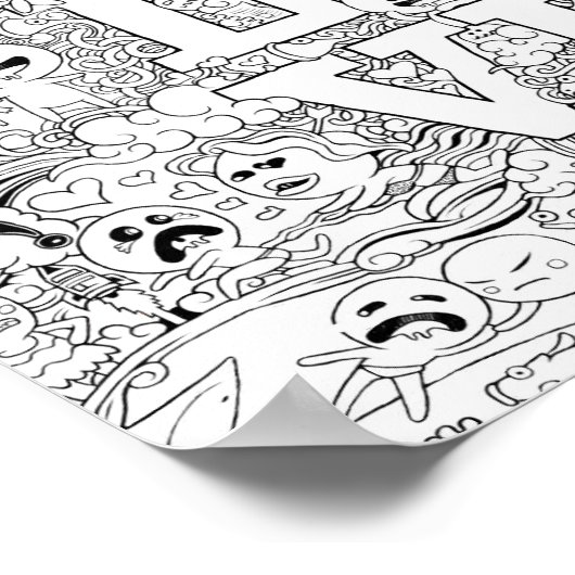 Poster Love Doodle (Coin)