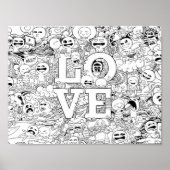 Poster Love Doodle (Devant)