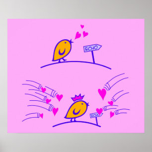 Poster LOVE ECHO - Bande dessinée Tweetlercools 3