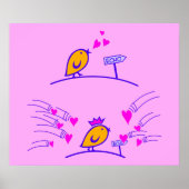 Poster LOVE ECHO - Comic Birds Tweetlercools 3 (Devant)