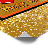 Poster Love Fall Personnaliser d'automne Texte et couleur (Coin)