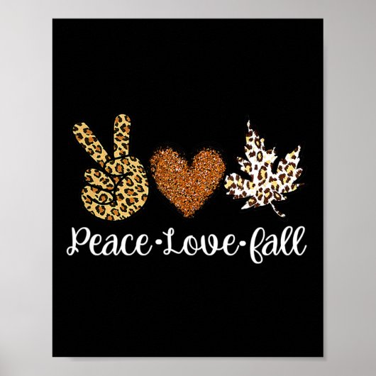 Poster Love Fall Vêtements d'automne Mode pour femmes (Devant)