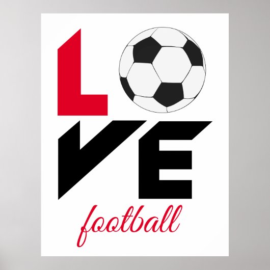 Poster Love football (Devant)