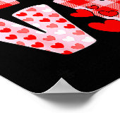 Poster Love Gnome Valentines Day Red Buffalo Plaid Leopar (Coin)