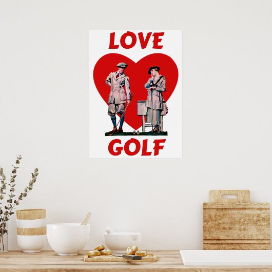 Poster Love Golf (Cuisine)