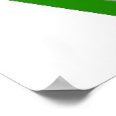 Poster LOVE Golf lettres vert (Coin)