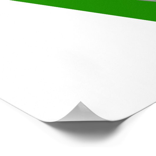 Poster LOVE Golf lettres vert (Coin)