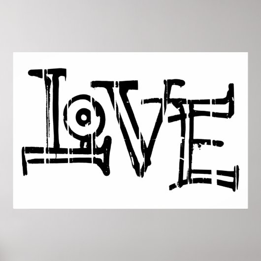 Poster Love graffiti (Devant)