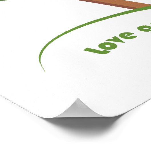 Poster Love Green (Coin)