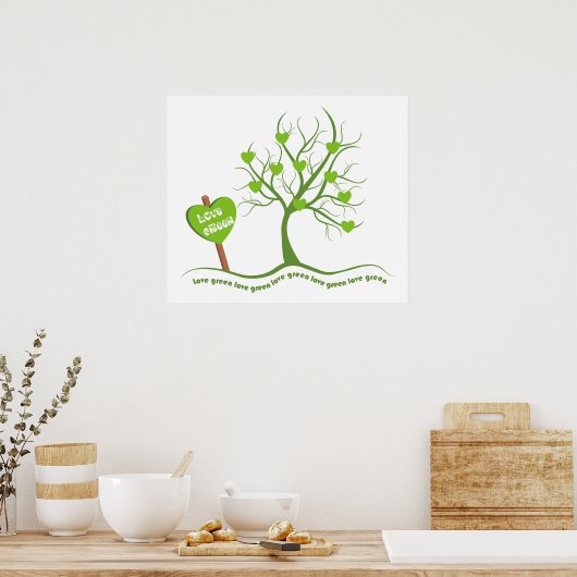 Poster Love Green (Cuisine)