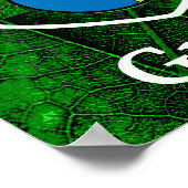 Poster Love Green Poster-Personnaliser (Coin)