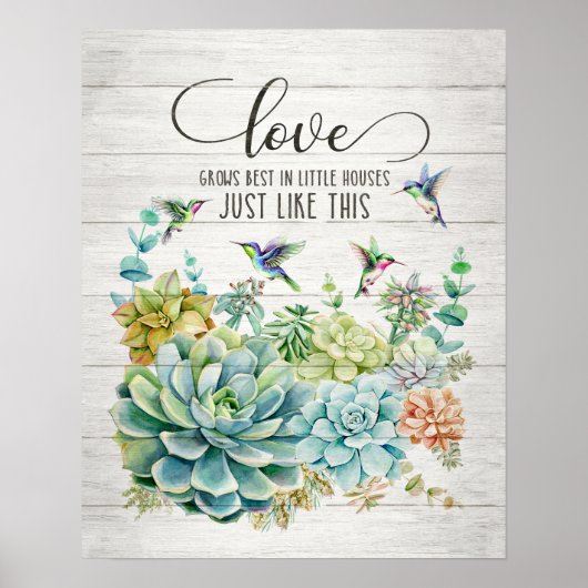 Poster Love Grosses Meilleur Colibri (Devant)