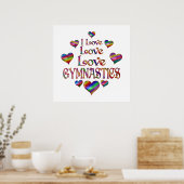 Poster Love Gymnastique (Cuisine)