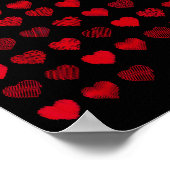 Poster Love Heart Graphic 67 Hearts Pattern 67 Valentines (Coin)