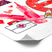 Poster Love Heart Stethoscope Healthcare Worker Funny Val (Coin)