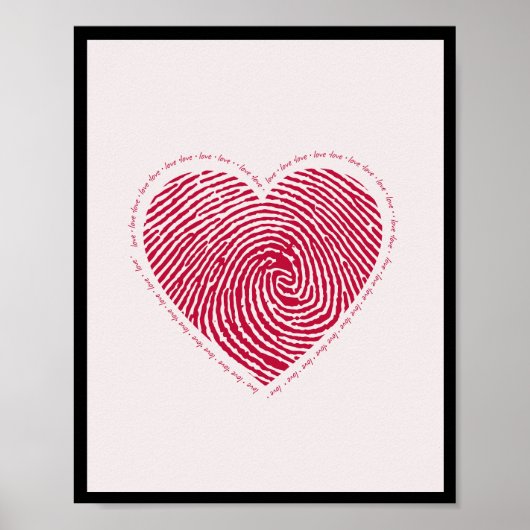 Poster Love Heart WallArt Home Décor (Devant)