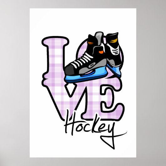 Poster Love Hockey (Devant)