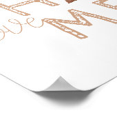 Poster Love Home Michigan Heart Copper White (Coin)