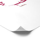 Poster Love - Houb - Los Angeles - en calligraphie arabe (Coin)