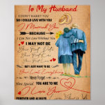 Poster Love Husband | Letter To My Husband I Love You<br><div class="desc">Love Husband | To My Husband I Love You Forever And Always Love From Your Wife</div>