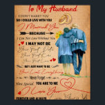 Poster Love Husband | Letter To My Husband I Love You<br><div class="desc">Love Husband | To My Husband I Love You Forever And Always Love From Your Wife</div>