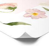 Poster Love in Bloom Fête des mariées Flower Bar Sign (Coin)