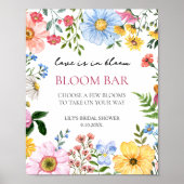 Poster Love in Bloom Fleur sauvage Fête des mariées Bloom (Devant)