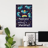Poster Love In Unicorns (Bureau à domicile)