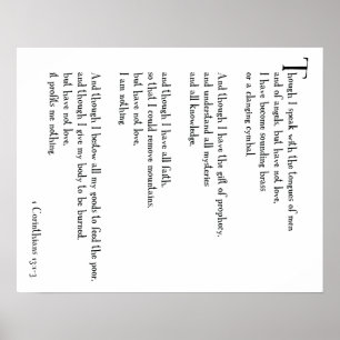 POSTER - LOVE IS... 1 Corinthians 13:1-3 (deel 1)