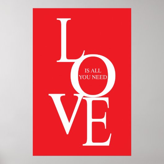 Poster Love is all you need (Devant)