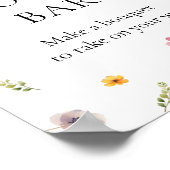 Poster Love is Blooming Fête des mariées Flower Bar (Coin)